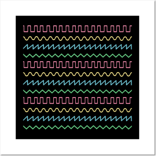 Synthesizer Waveform Posters and Art